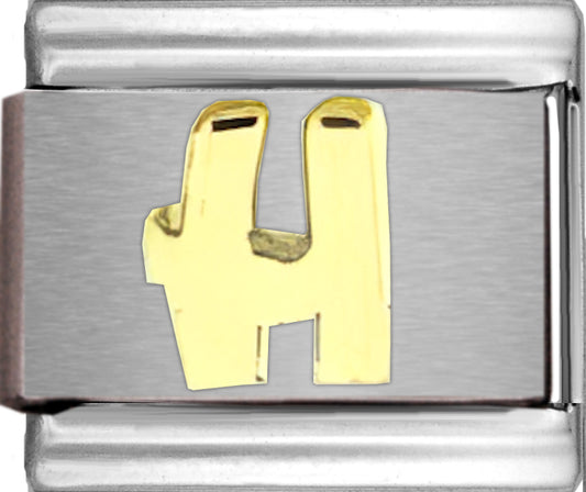 Disney Gold Letter H