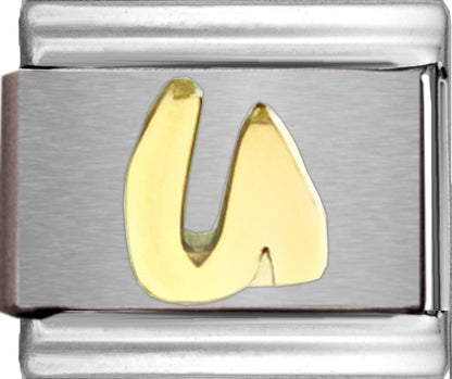 Disney Gold Letter U
