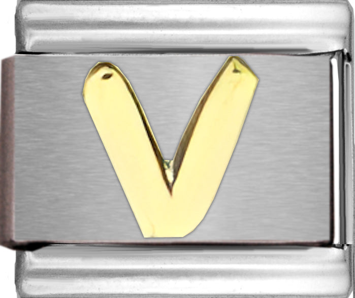 Disney Gold Letter V
