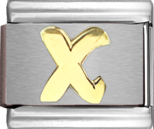 Disney Gold Letter X