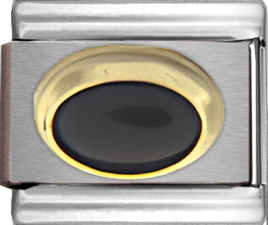 Black Oval Stone