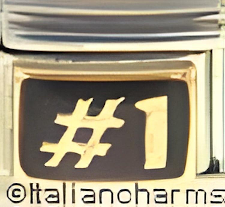 Number 1 on Sparkle Blue