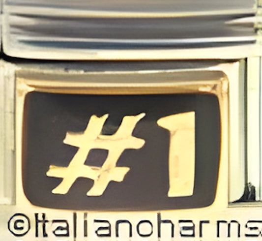 Number 1 on Sparkle Blue