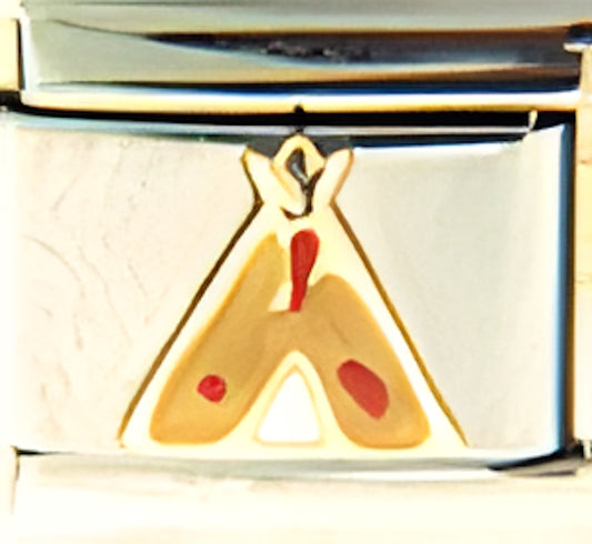Yellow and Red Teepee