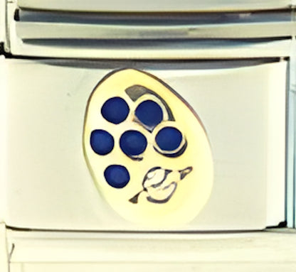 Blue Egg with CZ