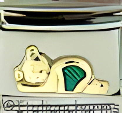 Green Sleeping Teddy Bear