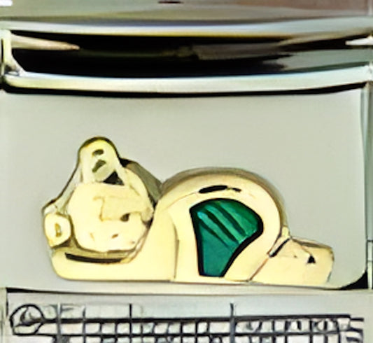 Green Sleeping Teddy Bear