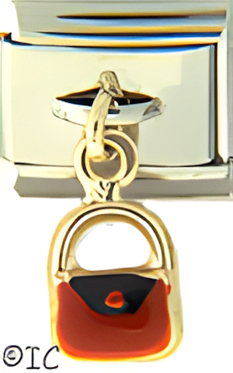 FuFoo Dangle 14K Red and Black Purse