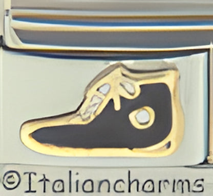 Black High Top Sports Shoe