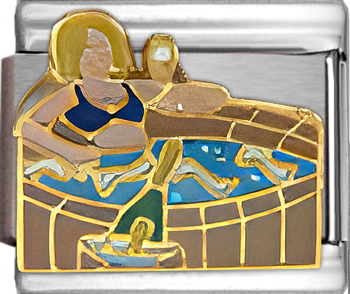 Woman in Hot Tub Spa