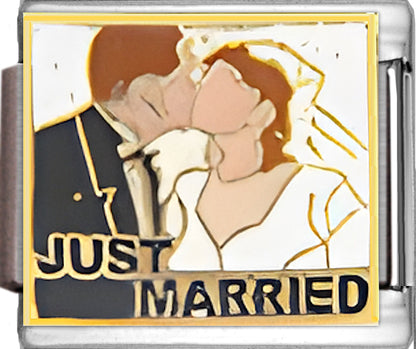 Just Married Wedding Couple