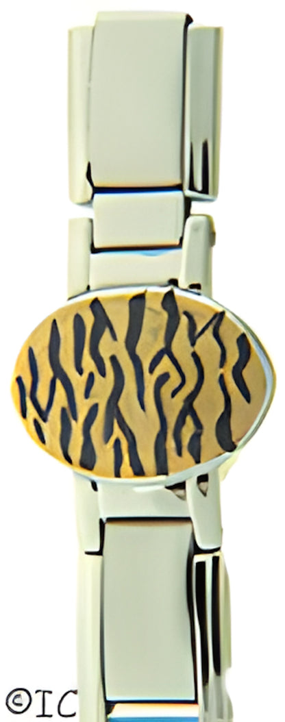 Hand Painted Animal Print Medallion