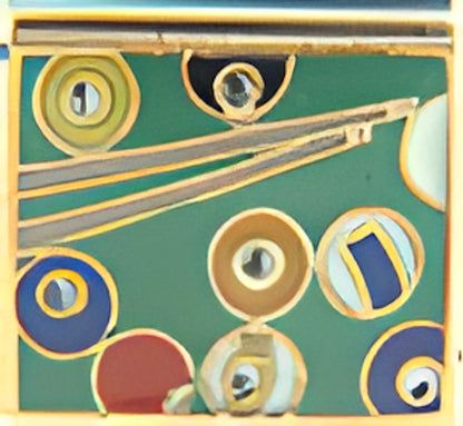 Billiards or Pool Table on Green