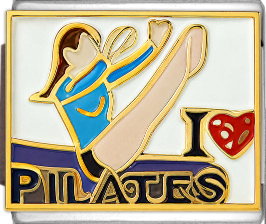 I Love Pilates On White
