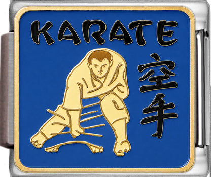 Karate on Blue