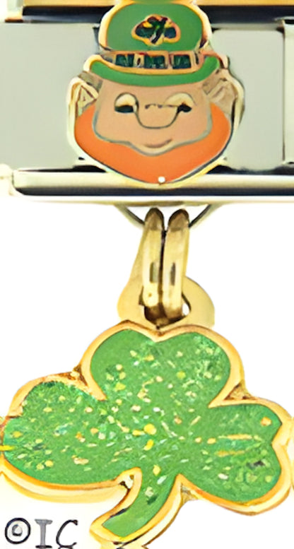 Leprechaun with Dangle Shamrock