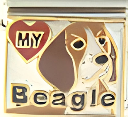 Love My Beagle with Heart