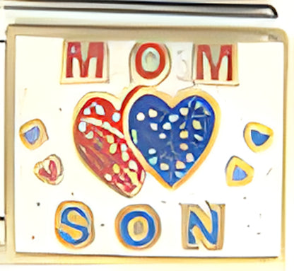 Mom and Son on Sparkle White