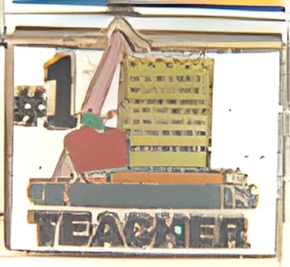 Number 1 Teacher on White