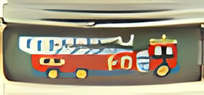 Glitter Superlink Color Changing Hand Painted Red Fire Truck