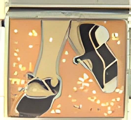 Shoes on Sparkle Orange