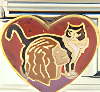 Cat Lover with Cat in a Heart