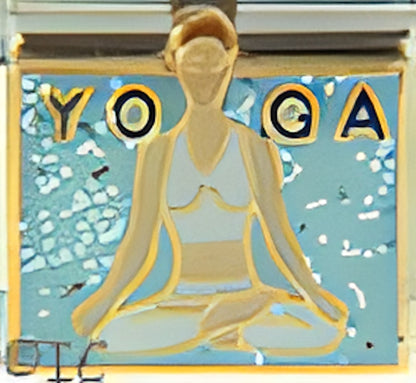 Yoga on Sparkle Blue