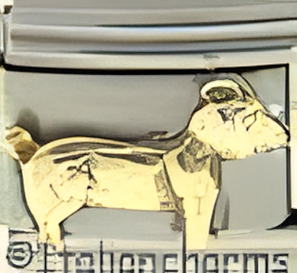 Handcrafted Vermeil Dog