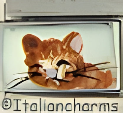 Handpainted Brown Cat
