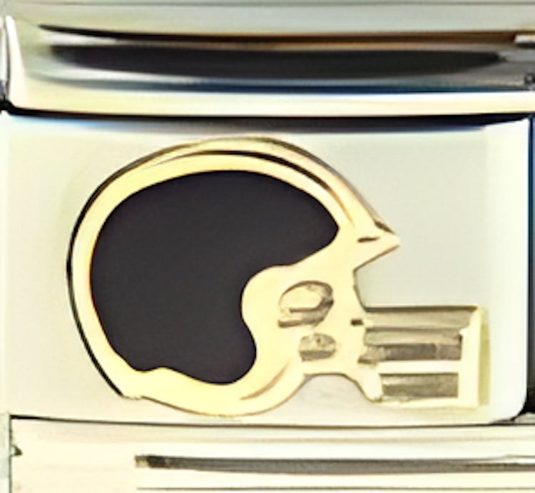 Black Football Helmet