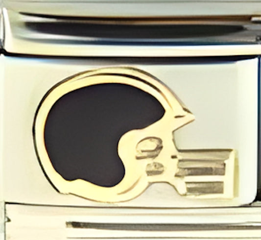 Black Football Helmet