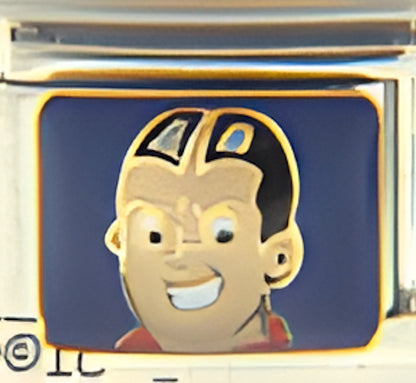 Reggie Face on Blue