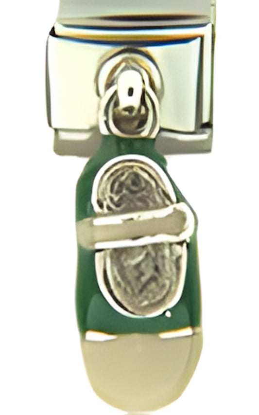 Dangle Sterling Mary Jane beige green