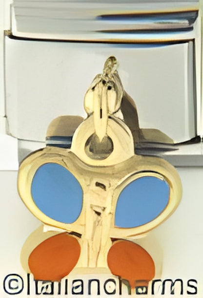 Dangle Butterfly with Blue and Orange Wings