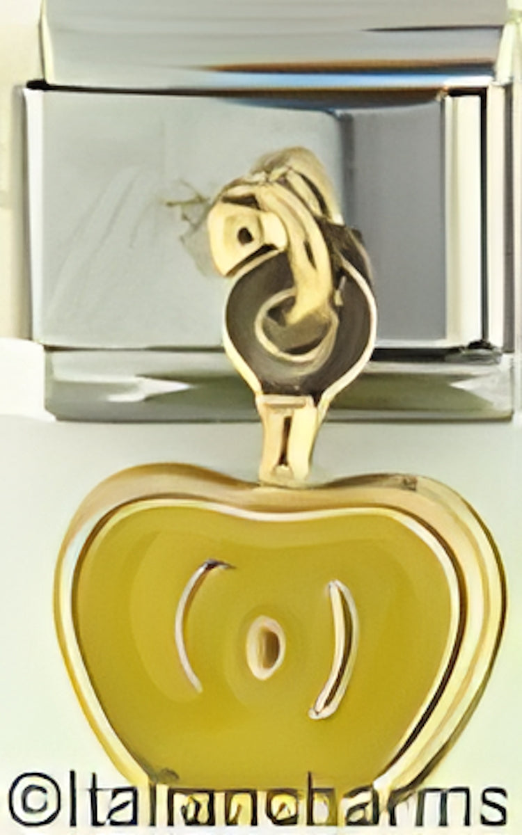 Dangle Green Apple with Yellow Center