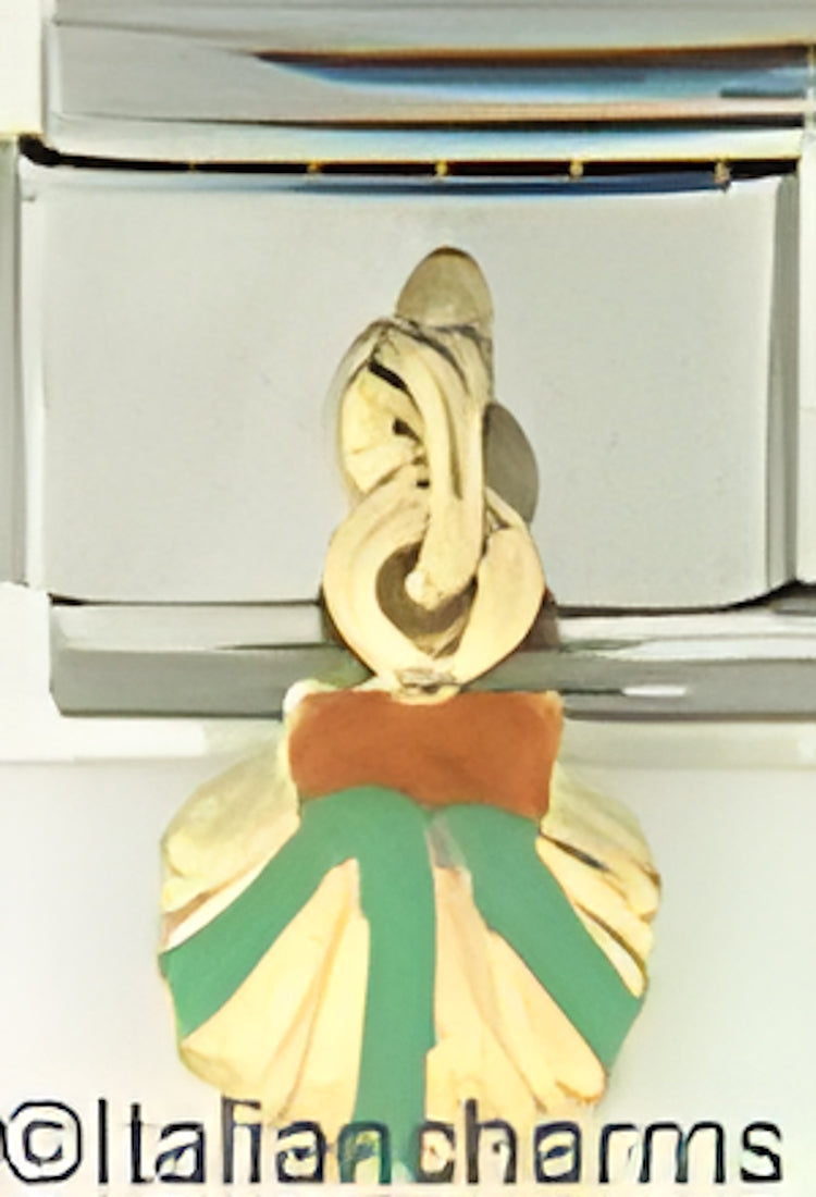 Dangle Green Shell with Yellow