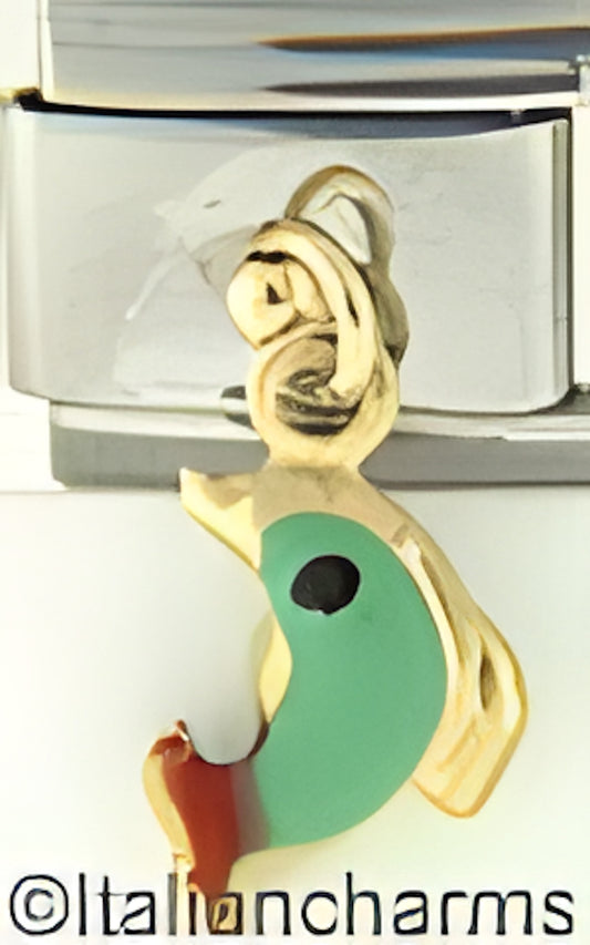 Dangle Puffy Green Dolphin
