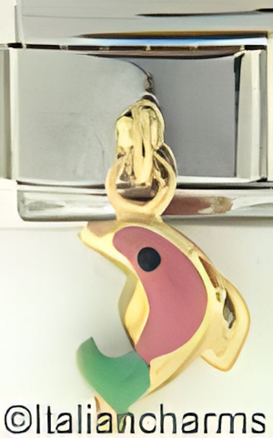 Dangle Puffy Pink Dolphin