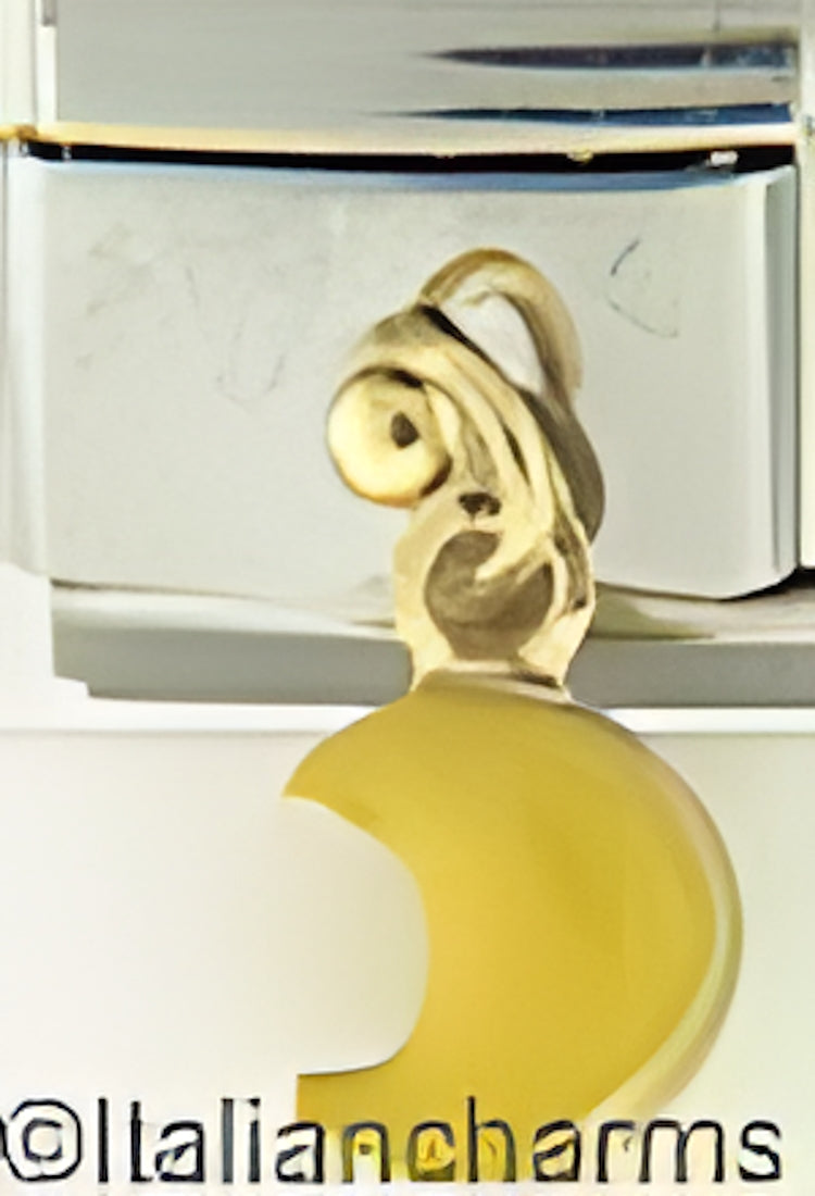 Dangle Puffy Yellow Moon