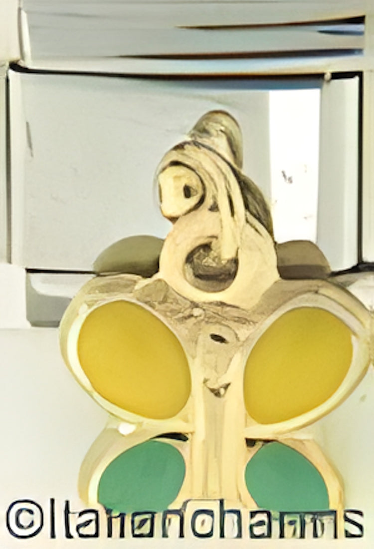Dangle Butterfly with Yellow and Green Wings