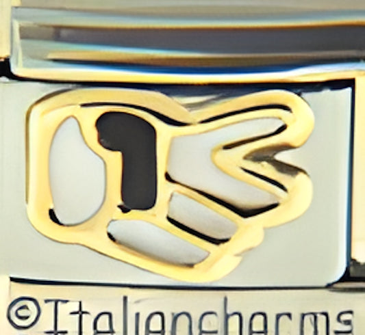 Black and White Hand Symbol 3