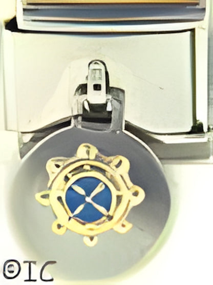 Dangle Blue Ships Wheel