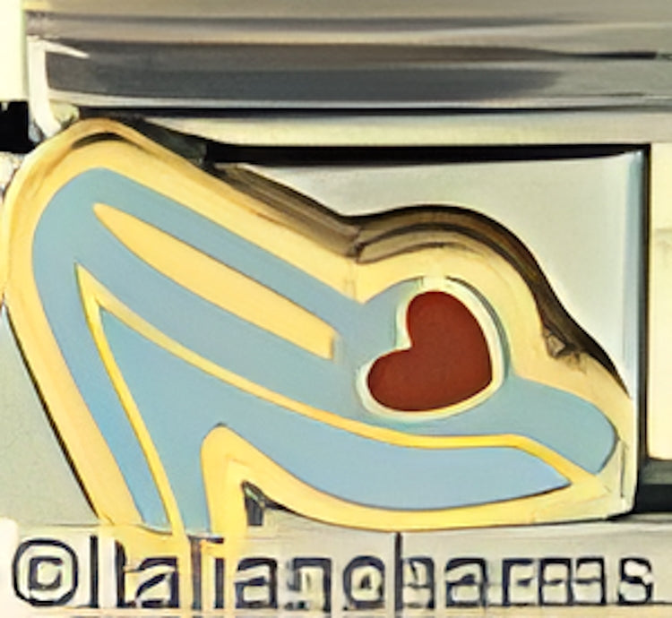 Blue High Heel Shoe by Patty Ann