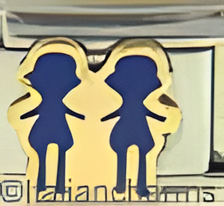 Blue Twin Boys by Patty Ann