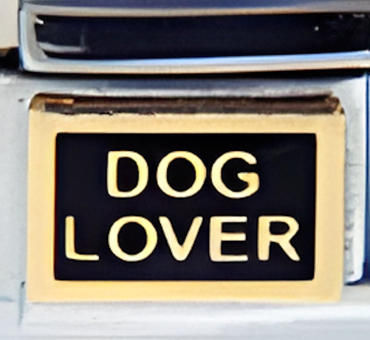 Dog Lover on Black by Patty Ann