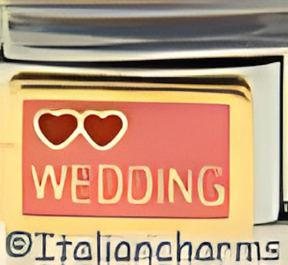 Double Hearts with Wedding Text by Patty Ann