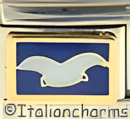 Dove on Dark Blue by Patty Ann