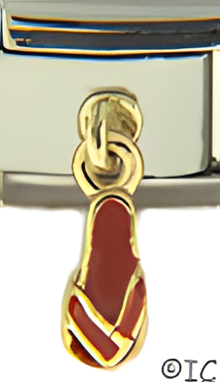 Dangle Red Flip Flop