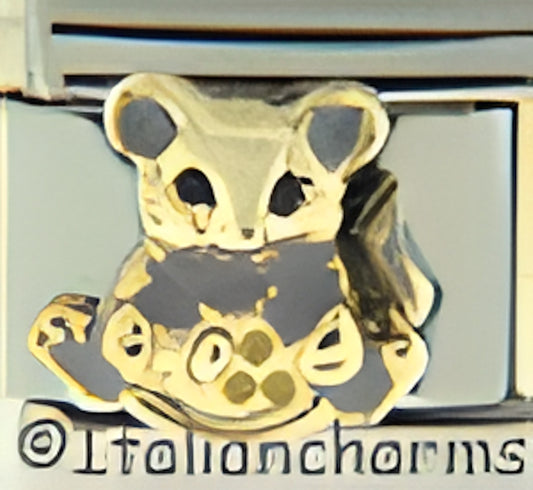 Deluxe Gray Mouse with Cheese