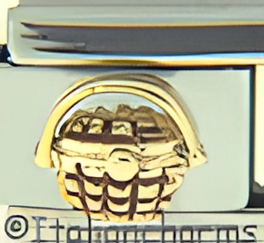 Deluxe Raised Gold Basket